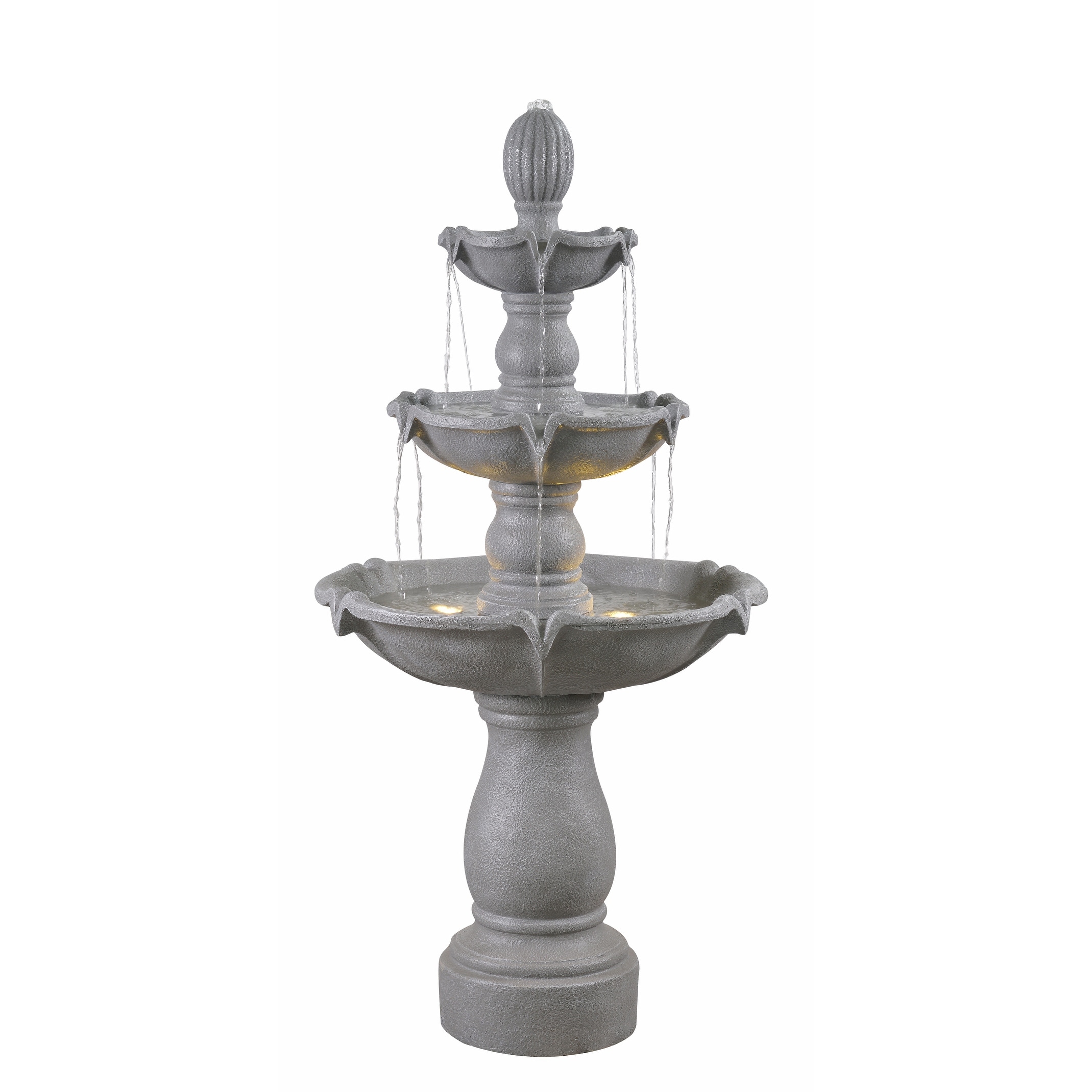 Three Tier Concrete Water Fountain Our craftsman use acid stain